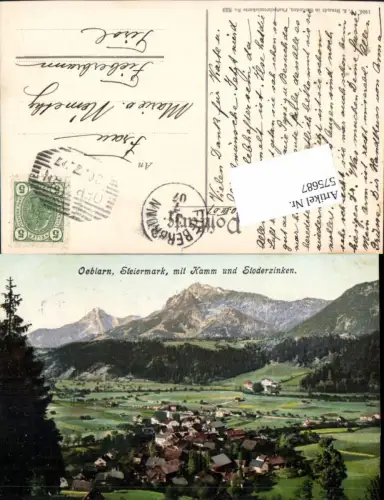 575687,Öblarn im Ennstal m. Kamm Stoderzinken pub Brandt 839