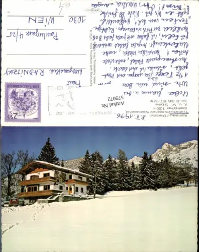 579072,Ramsau a. Dachstein Früchstückspension Waidmannsheil Winteransicht