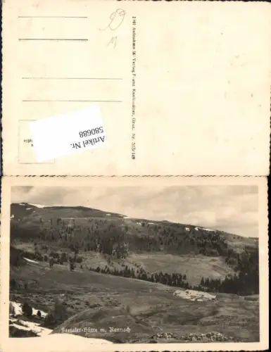 580688,Foto Ak Seetalerhütte m. Rannach Seethalerhütte Ramsau am Dachstein