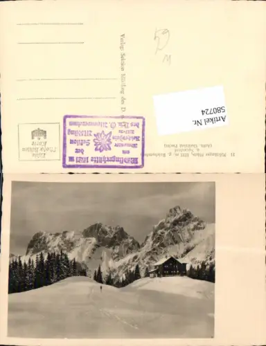 580724,Foto Ak Johnsbach Gaishorn am See Mödlinger Hütte geg. Reichenstein u. Sparafeld Winteransicht