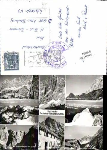 580734,Mehrbild Ak Dachstein Südwandhütte Ramsau am Dachstein