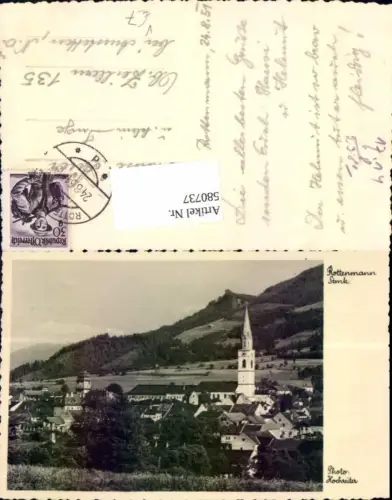 580737,Foto Ak Rottenmann Ansicht Kirche pub Hochreiter