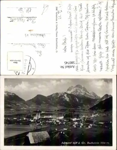580745,Foto Ak Admont m. d. Gr. Buchstein