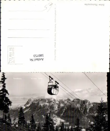 580753,Foto Ak Haus i. Ennstal Seilbahn zur Krummholzhütte Gondel