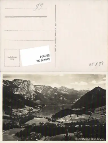 580994,tolle AK Grundlsee Salzkammergut