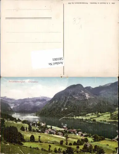 581001,Grundlsee Salzkammergut pub Brandt 700