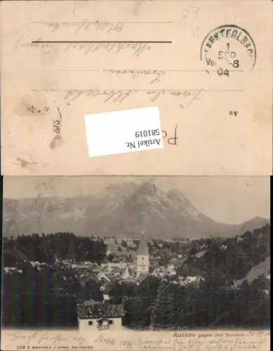 581019,Alt Aussee gegen Sarstein pub Würthle 503 b