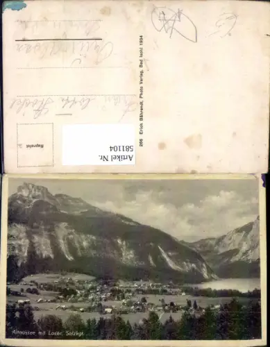 581104,Altaussee m. Loser Totale