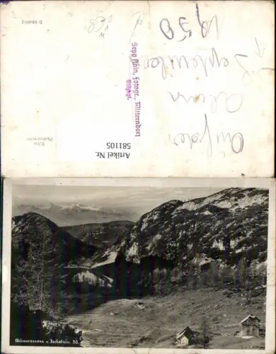 581105,Foto Ak Schwarzensee m. Dachstein b. Schladming pub Sepp Kain