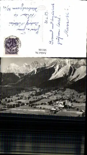 581106,Foto Ak Ramsau a. Dachstein geg. Dachsteinsüdwände