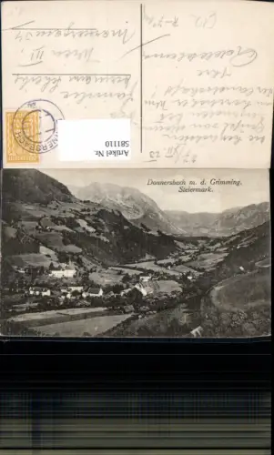 581110,Donnersbach m. d. Grimming Totale 1923