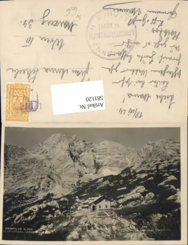 581120,Ennstaler Alpen Johnsbach Hesshütte m. Hochtor