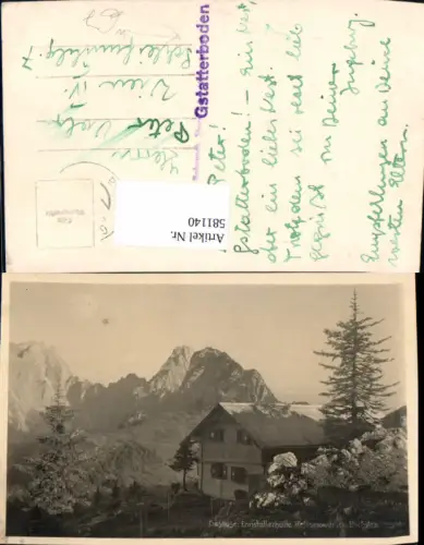 581140,Foto Ak Gesäuse Ennstalerhütte Tieflismauer u. Kl. Buchstein Weng im Gesäuse Gstatterboden