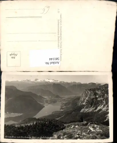 581144,Foto Ak Grundlsee m. Dachstein Salzkammergut