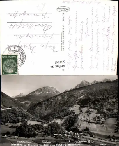 581147,Foto Ak Mandling i. Ennstale Bischofsmütze Rötelstein Dachstein