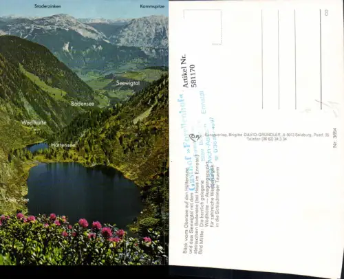 581170,Blick Obersee a. d. Hüttensee Wödlhütte b. Haus i. Ennstal Aich