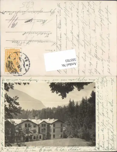 593703,seltene Foto-AK Bad Aussee Hotel Pension Liezen