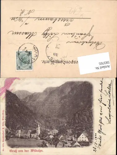 593705,Gruß von der Wildalpe 1900