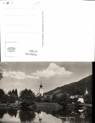 611801,Foto Ak Schladming Ansicht m. Kirche