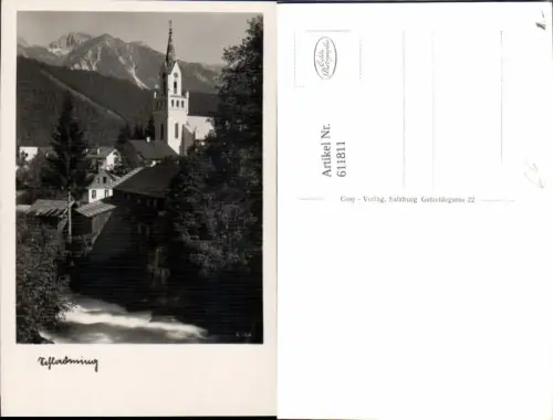 611811,Foto Ak Schladming Ansicht m. Kirche