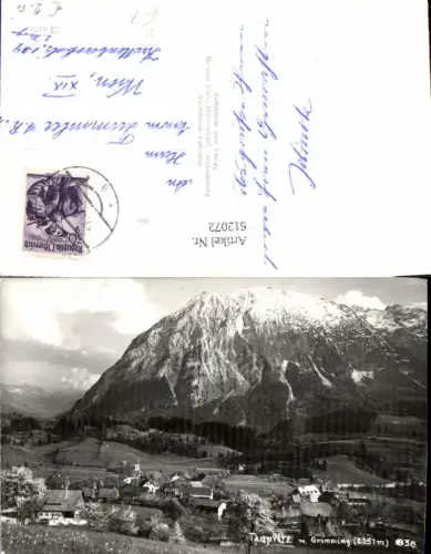 612072,Tauplitz m. Grimming bei Mitterndorf im Salzkammergut pub Kain 836
