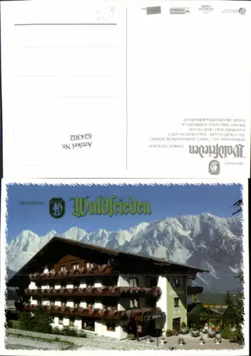624302,Rohrmoos Schladming Alpenhotel Waldfrieden