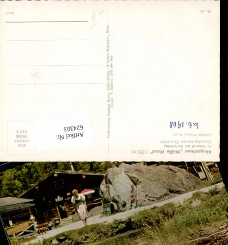 624303,Untertal b. Schladming Almgasthaus Weiße Wand Ennstal Frau Tracht Dirndl