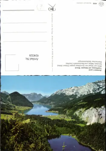 624329,Ausseer Land Toplitzsee m. Gössler Wand Sarstein u. Backenstein Gößl Gössl Grundlsee