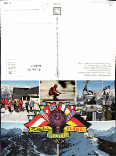 624387,Mehrbild Ak Schladming Planai Planaibahn Gondel Seilbahn Wintersport