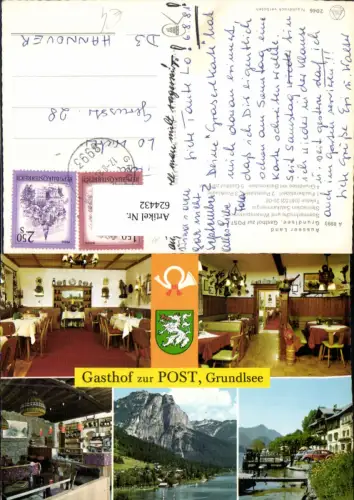 624432,Mehrbild Ak Grundlsee Gasthof zur Post Ausseer Land