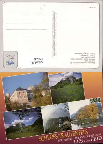 624506,Mehrbild Ak Pürgg-Trautenfels Schloss Trautenfels Landesausstellung 1992 Lust u. Leid
