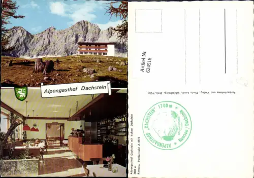 624518,Mehrbild Ak Ramsau a. Dachstein Alpengasthof Dachstein m. Hohem Dachstein