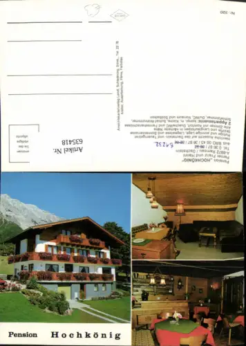 635418,Mehrbild Ak Ramsau a. Dachstein Pension Hochkönig