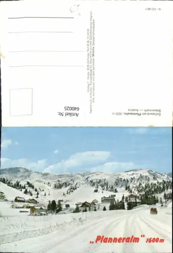 640025,Planneralm Irdning-Donnersbachtal Wintersport