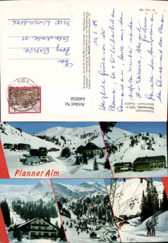 640058,Mehrbild Ak Planneralm Irdning-Donnersbachtal Wintersport
