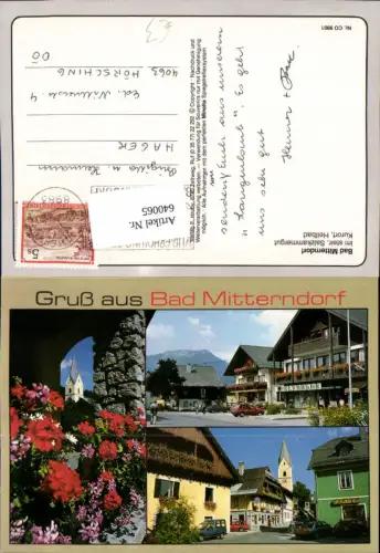640065,Mehrbild Ak Bad Mitterndorf Kirche Volksbank