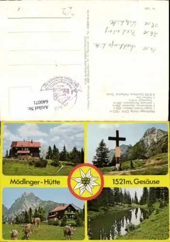 640071,Mehrbild Ak Johnsbach Mödlinger Hütte Großen Ödstein