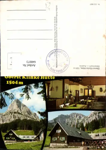640073,Mehrbild Ak Admont Oberst-Klinke-Hütte