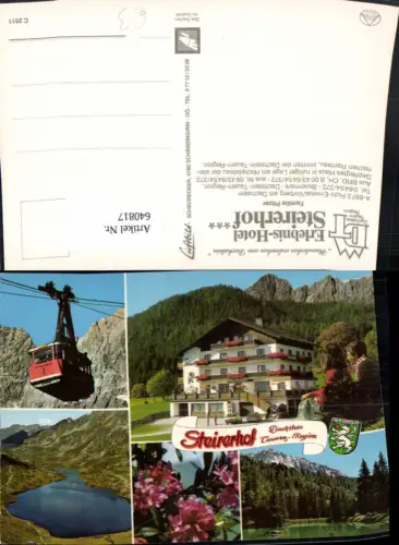640817,Mehrbild Ak Schladming Pichl Ennstal Vorberg a. Dachstein Steirerhof Seilbahn Gondel