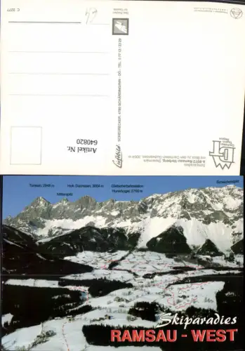 640820,Ramsau Vorberg m. Blick Dachstein Wintersport
