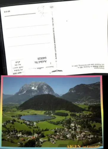 640828,Aigen i. Ennstal m. Putterer See u. Grimming pub Alpine Luftbild 89618