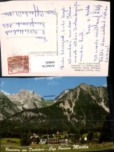 640845,Ramsau a. Dachstein Hotel Pension Cafe Martin