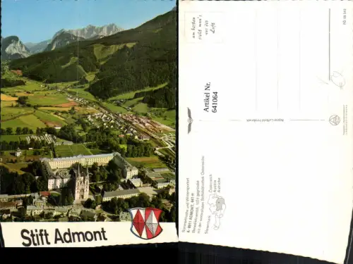 641064,Admont Stift pub Alpine Luftbild FÖ 55242