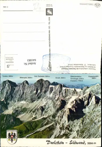 641083,Dachstein Südwand Gipfelkarte Ramsau a. Dachstein