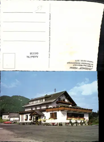 641158,Bad Mitterndorf Hotel Restaurant Jagdhof Hübler