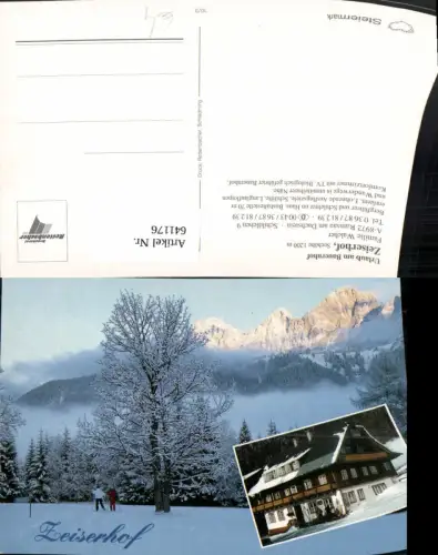 641176,Mehrbild Ak Ramsau a. Dachstein Zeiserhof Wintersport