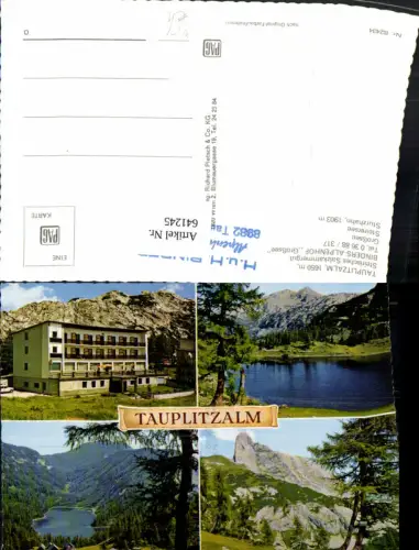 641245,Mehrbild Ak Bad Mitterndorf Tauplitzalm Binders-Alpenhof Großsee