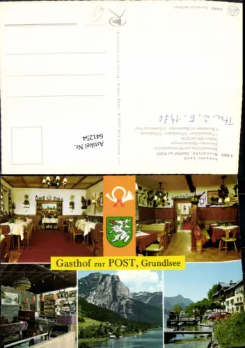 641254,Mehrbild Ak Grundlsee Gasthof zur Post Ausseer Land