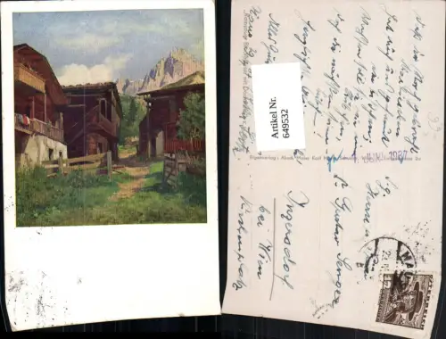 649532,tolle Künstler AK K. M. Schuster Ramsau Schladming