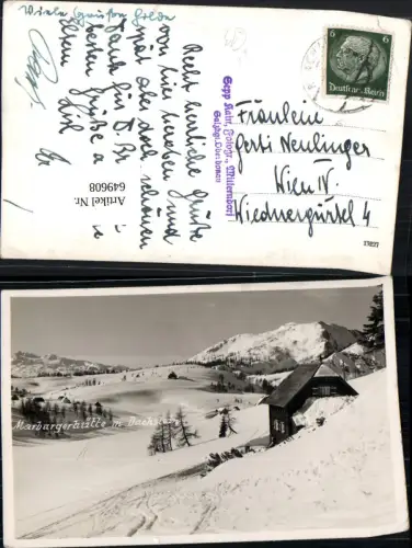 649608,Marburgerhütte m. Dachstein Mitterndorf Aussee pub Sepp Kain